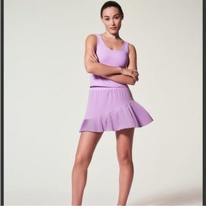SPANX Yes, Pleats! Skirt Skirt 14” Lavender Lust Size Medium NWT